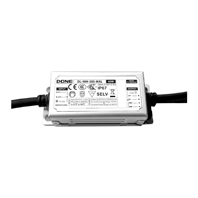 Metal Housing Structure LED Driver DL-40H-A/S-MAL